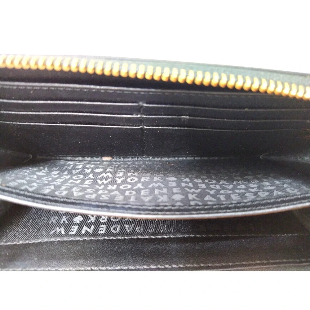 Kate Spade New York Black Dawn Place Embellished Neda Nylon Wallet